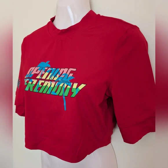 Opening Ceremony Rash Guard Medium Red - Picture 5 of 13